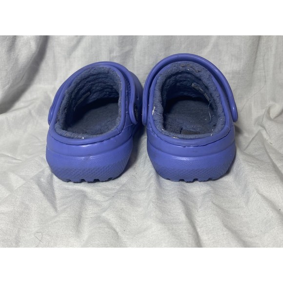 Baby Crocs Fur Line Purple Size 7C - Picture 4 of 5